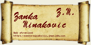 Žanka Minaković vizit kartica